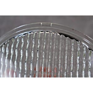 Vintage Industrial Prismatic Glass Lens / Fresnel Light Cover 7" Replacement image 5