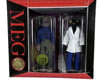 Mego Monsters 8 inch Action Figures 2-Pack The Fly & The Wolfman 14 POA New Set