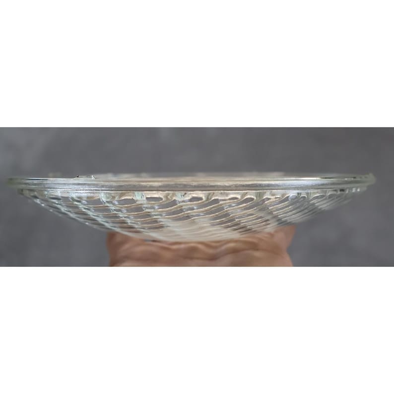 Vintage Industrial Prismatic Glass Lens / Fresnel Light Cover 7" Replacement image 6