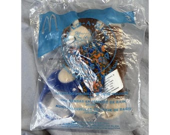 McDonald's Happy Meal Toy Plush Wild Animal 2008 New Sealed Bag Blue White NIP