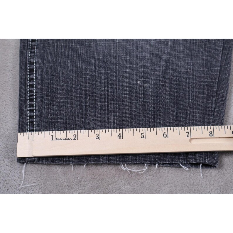 Southpole Red Tab Mens Jeans Black Wash Denim Loose Fit Leg Size 38 Y2K Grunge image 5