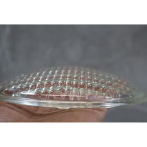 Vintage Industrial Prismatic Glass Lens / Fresnel Light Cover 7" Replacement image 7
