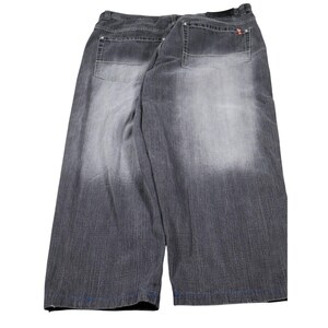 Southpole Red Tab Mens Jeans Black Wash Denim Loose Fit Leg Size 38 Y2K Grunge image 2