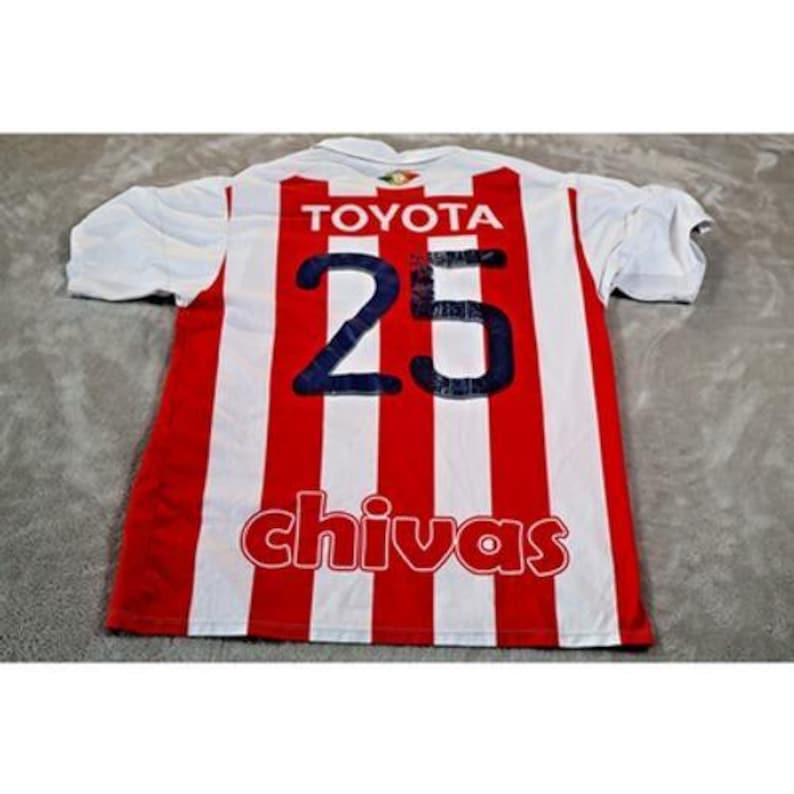 Club Deportivo Guadalajara Chivas Jersey Mens Red White Home Liga MX Soccer 25 image 2