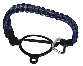 Durable Paracord Handle for Wide Mouth Water Bottles 12oz-64oz navy blue