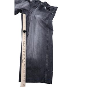 Southpole Red Tab Mens Jeans Black Wash Denim Loose Fit Leg Size 38 Y2K Grunge image 3