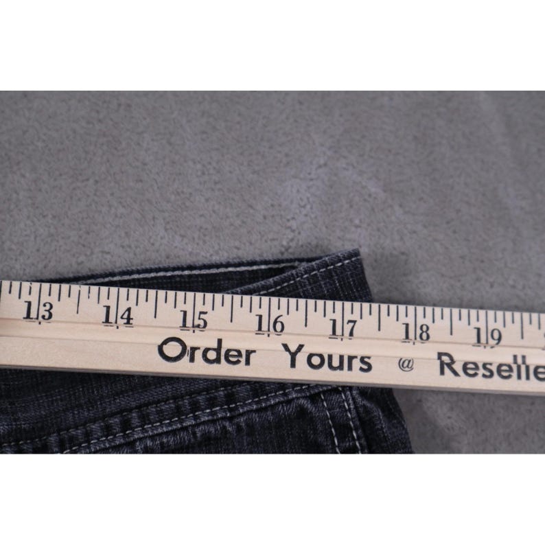 Southpole Red Tab Mens Jeans Black Wash Denim Loose Fit Leg Size 38 Y2K Grunge image 10