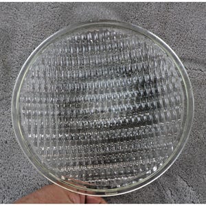 Vintage Industrial Prismatic Glass Lens / Fresnel Light Cover 7" Replacement image 3
