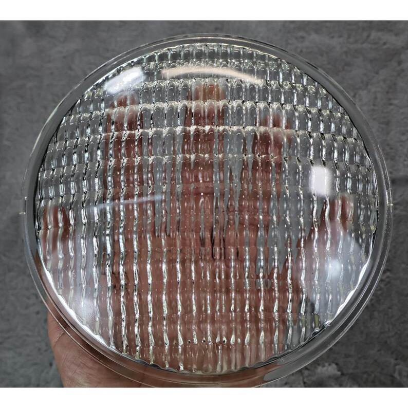Vintage Industrial Prismatic Glass Lens / Fresnel Light Cover 7" Replacement image 13
