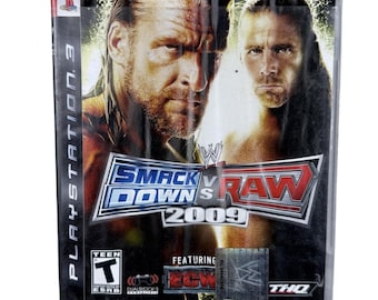 WWE SmackDown Vs. Raw 2009 Sony PlayStation 3 PS3 Game Complete THQ T Wrestling