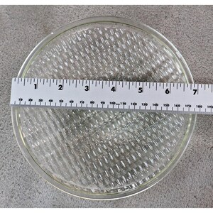 Vintage Industrial Prismatic Glass Lens / Fresnel Light Cover 7" Replacement image 2