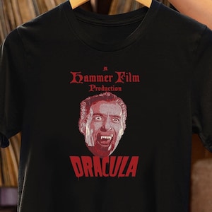 Dracula Hammer Film T-Shirt – Christopher Lee Cult Horror Movie