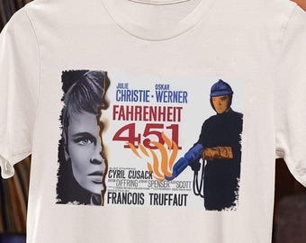 Fahrenheit 451 Tee | Ray Bradbury Truffaut Dystopian Sci-Fi Book Lover Shirt