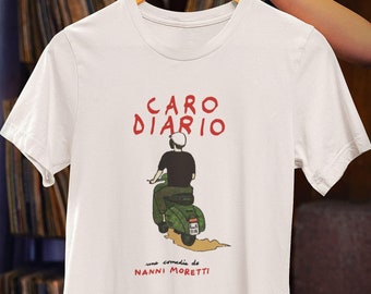 Dear Diary T-shirt - Caro Diario T-shirt - Nanni Moretti Film Tee - Classic Italian Cinema Gift - Iconic 90s Movie Shirt - Cult Film Apparel