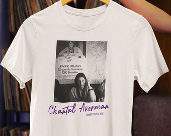 Chantal Akerman t-shirt - Iconic tee - Woman filmmaker t-shirt - Casual Wear - Unique Cinema Lover Gift