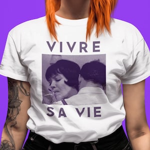 Vivre sa Vie T-Shirt Nouvelle vague – Jean-Luc Godard French New Wave Classic – 60s Art House Cinema – Cult Film Gift for Cinephiles