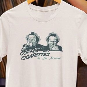 Coffee and Cigarettes T-Shirt – Jim Jarmusch Film Tee – Indie Cult Classic – 2000s Movie Shirt – Art House Cinema Gift – Cinema Lover Top