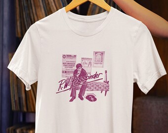 Fassbinder Tribute shirt • German New Wave Fashion Statement • Stylish Unisex tee - Ideal Gift for Film Buffs & Hipsters