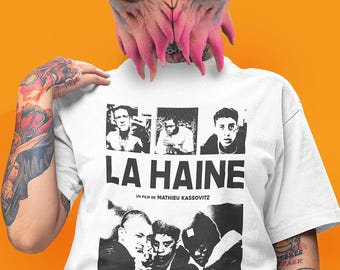 La Haine T-Shirt – Mathieu Kassovitz French Cult Classic – 90s Social Drama – Retro Cinema Gift – Urban Film Icon