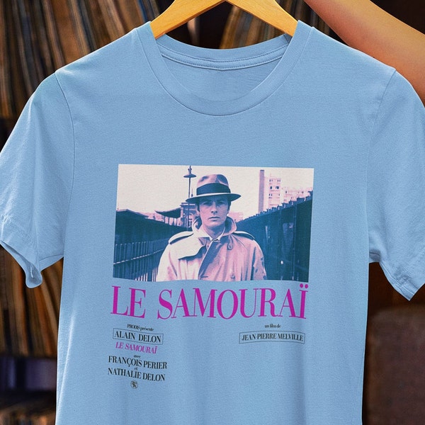 Alain Delon Melville Le Samourai Tee Neo-noir for Film Buff  • Vintage Movie Lover Gift  • Classic French Cinema T-Shirt