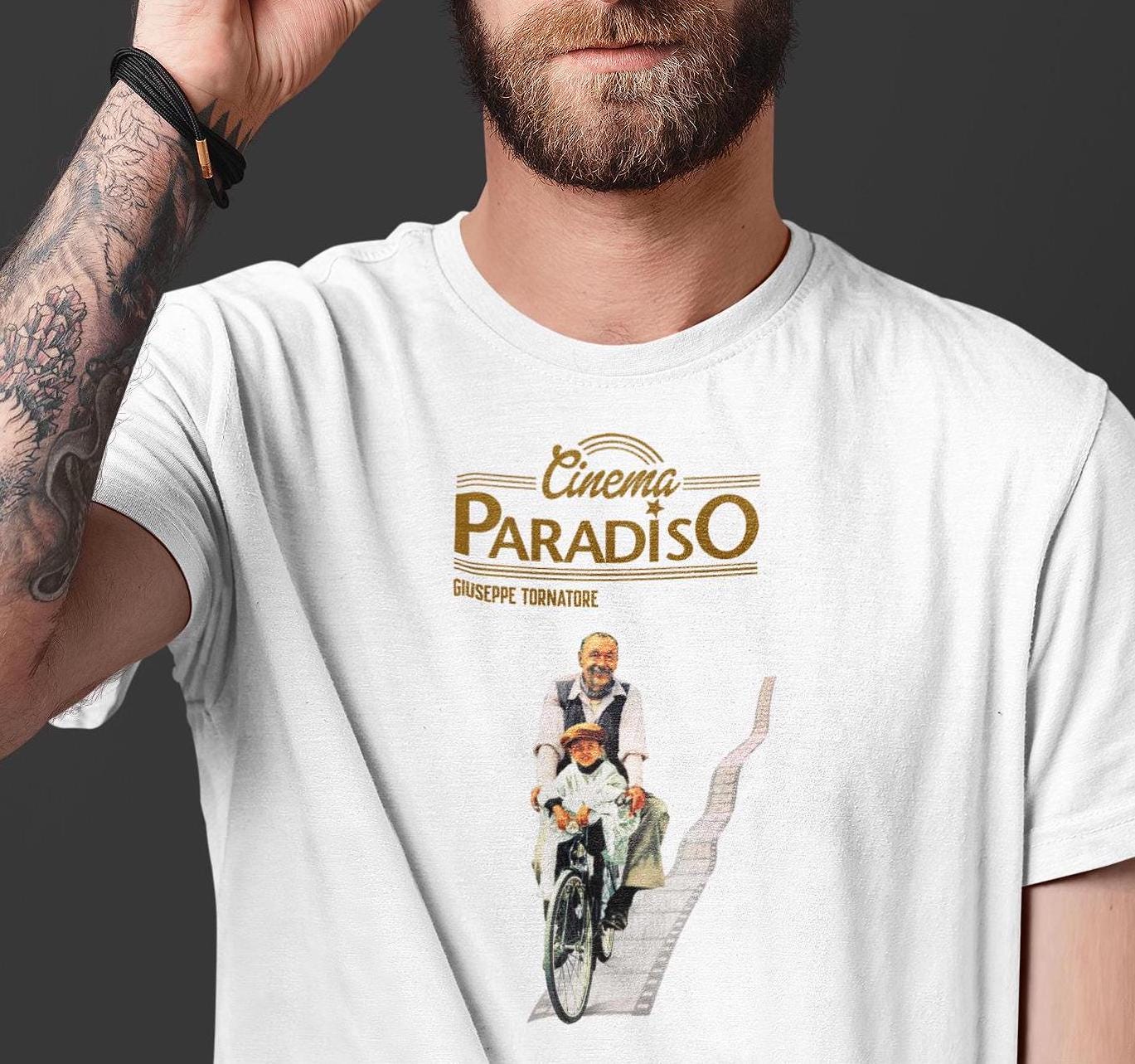 Cinema Paradiso T-Shirt – Giuseppe Tornatore Italian Classic – 80s Cult Movie Shirt – Retro Cinema Gift – Film Lover Top