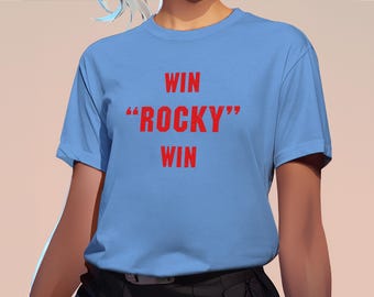 Rocky T-Shirt – Win Rocky Win, Boxing Movie Classic