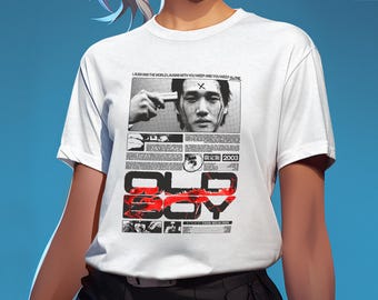 Oldboy Movie Poster Tee | Park Chan-wook 2003 Korean Cult Thriller Shirt