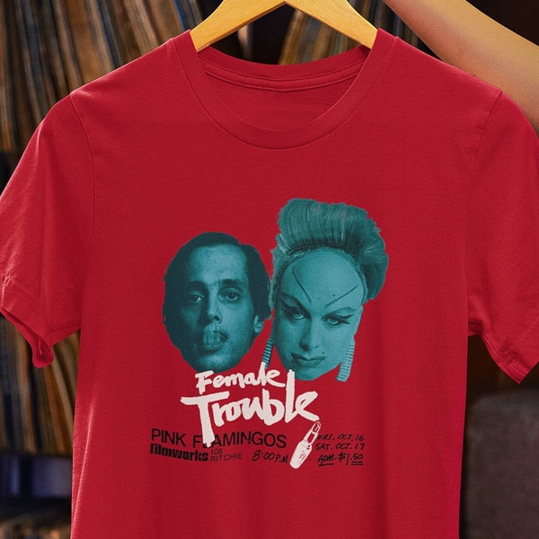 Divine John Waters Pink Flamingos shirt • Female Trouble • Movie tee • Vintage Style Fan • Perfect Cult Film Enthusiast Gift