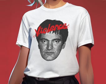 Tarantino Violence Tee | Cult Cinema Portrait Graphic Movie Shirt