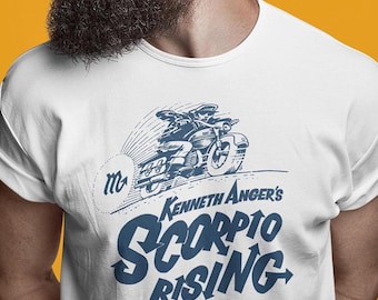 Scorpio Rising T-Shirt – Kenneth Anger Cult Film, 60s Cinema