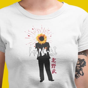 Hana-bi T-Shirt – Takeshi Kitano Cult Classic – Japanese Art House Cinema – 90s Crime Drama – Cinephile Gift