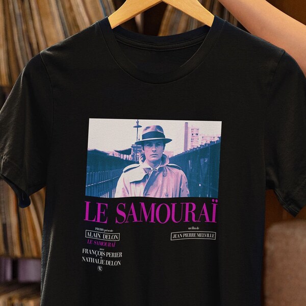 Alain Delon Le Samourai shirt for Film Buffs • Vintage Movie Lover Gift • Classic French Cinema Cotton T-Shirt