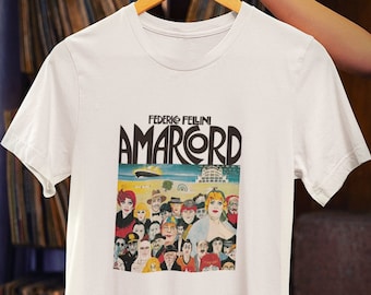 Amarcord T-Shirt – Federico Fellini Film Tee – 70s Italian Cinema Classic – Cult Movie Shirt – Retro Cinema Gift – Art House Top