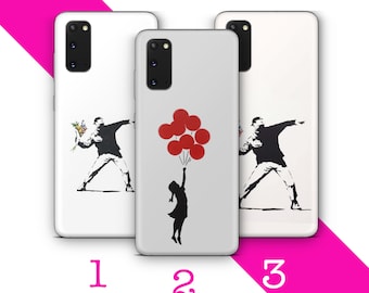 Banksy 6 Phone Case Cover For Samsung Galaxy S20 S21 S22 S23 S24 S25 FE Plus Ultra Edge Street Art Graffiti Artist Activist Mysterious