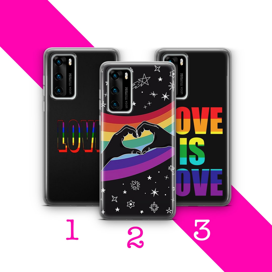 Funda Bisexual Clear Phone Case LGBTQ Phone Case Cover For Huawei
