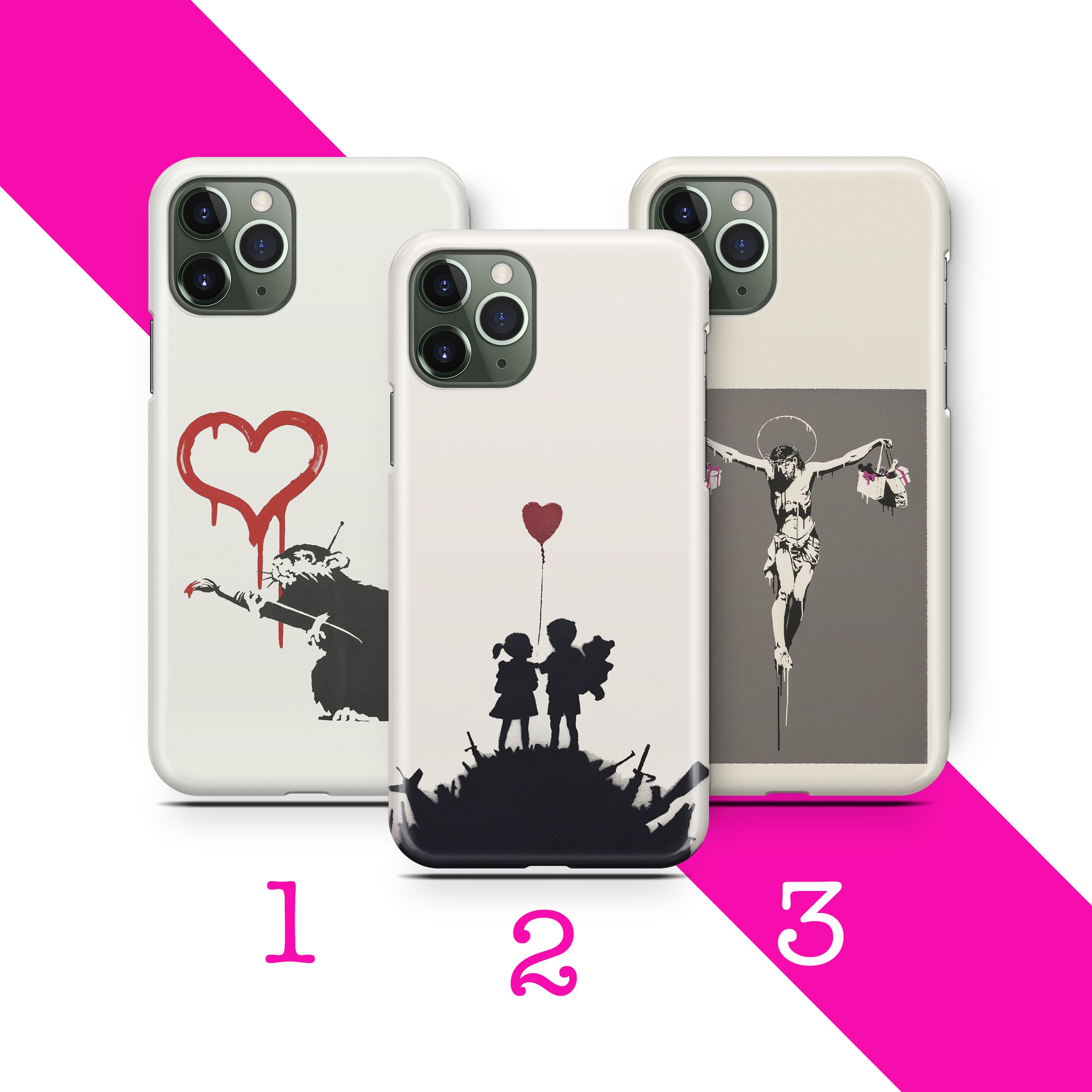 Banksy 1 iPhoneケース Apple iPhone 11 12 13 14 15 16 e 17 Air PRO