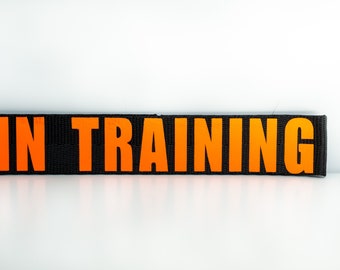 In training sporthond/werkhond, in training klittenbandpatch voor halsband/harnas