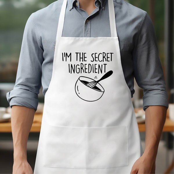 I'm The Secret Ingredient Apron, Secret Ingredient For Chef Baking Apron, Funny Grill Cooking Kitchen Restaurant Apron, Bitch I'm The Secret