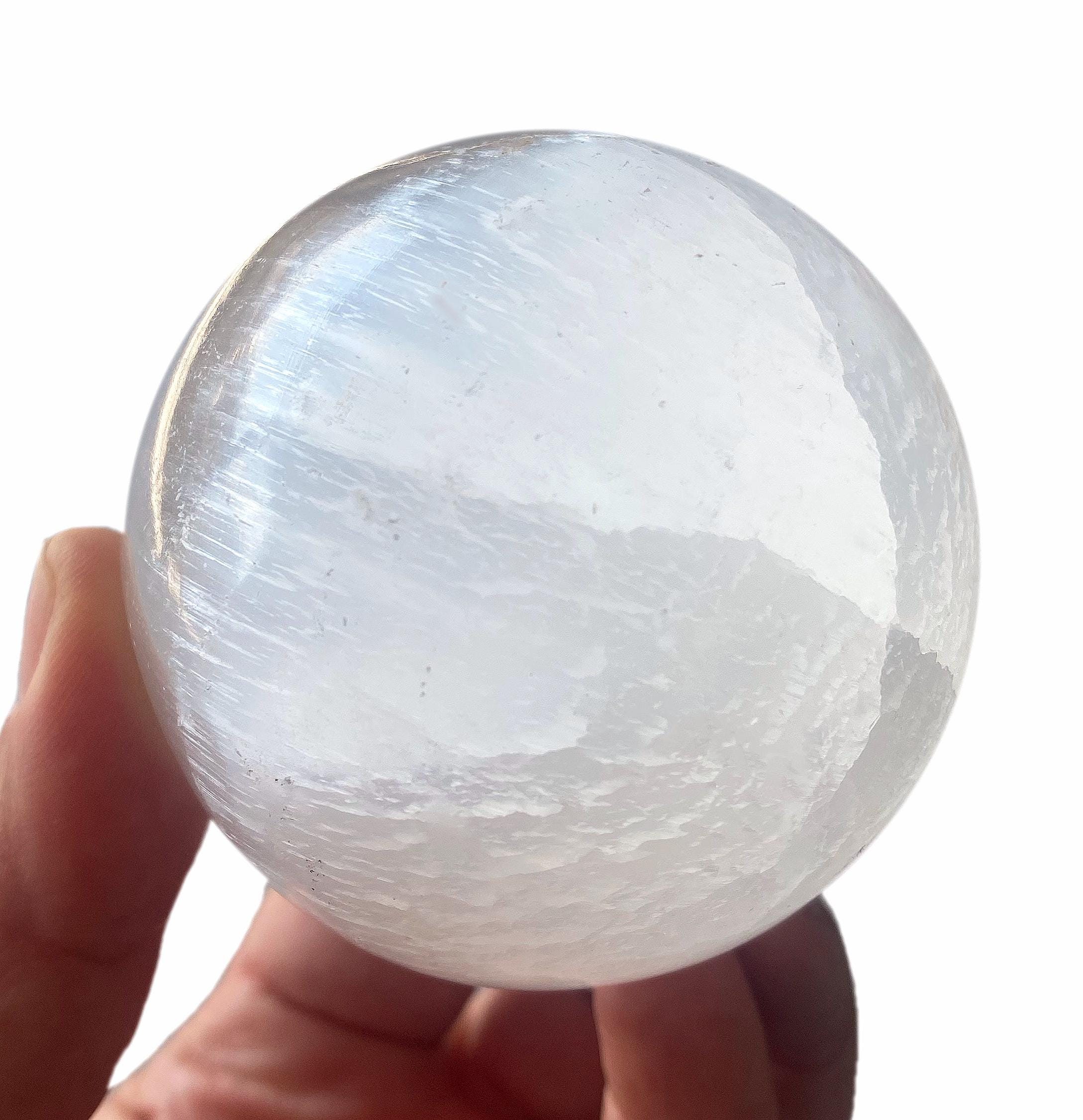 Wonderful Selenite Sphere - 6cm from Morocco