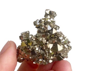 Octahedral Pyrite Crystal Cluster - (57g), Mineral Specimen,Peru