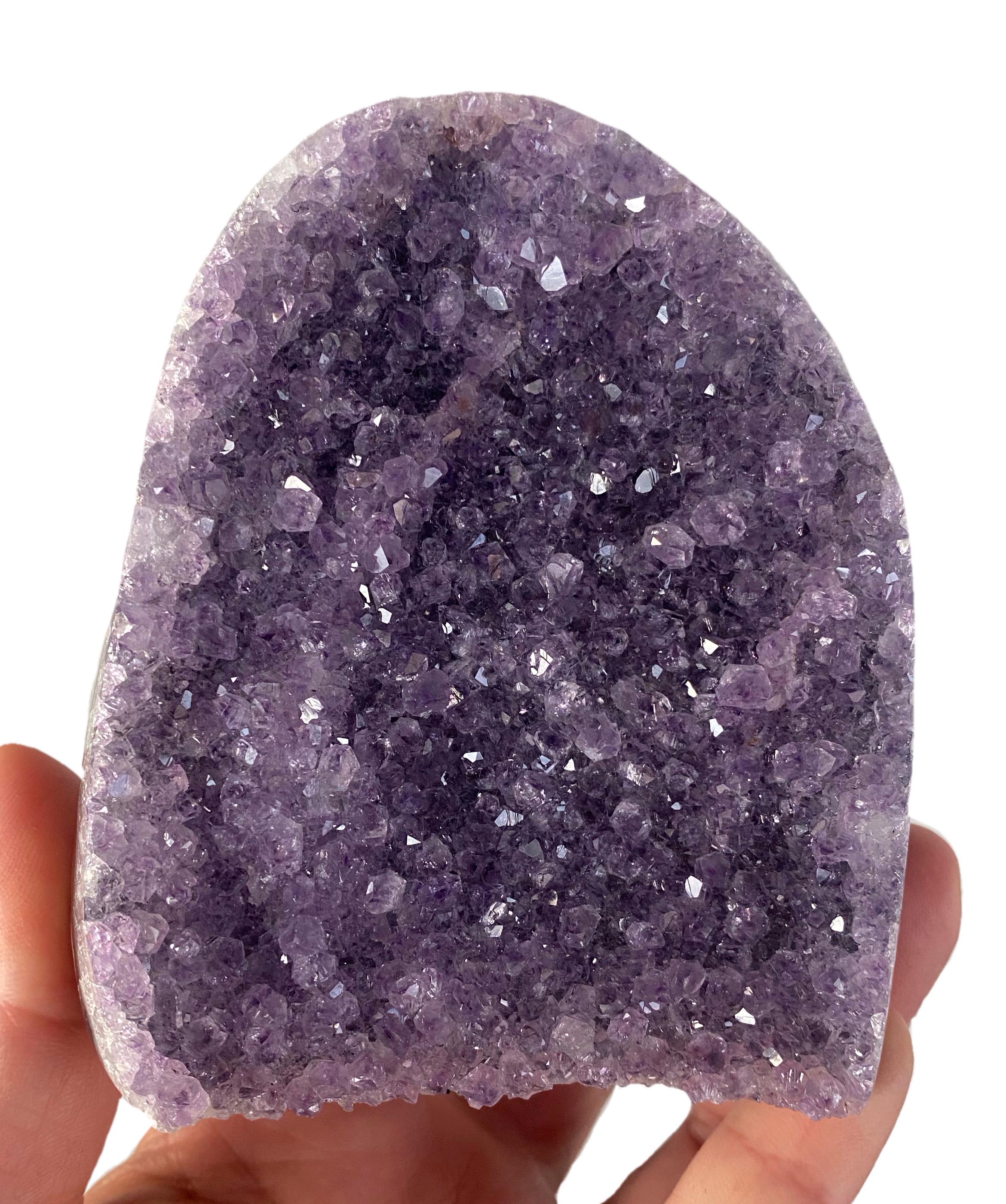 アメジストカットベースジオード（577g） - 天然水晶、ウルグアイ