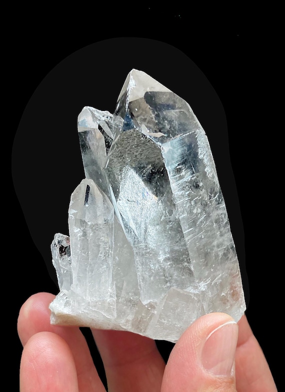 ブラジル、ミナスジェライス産の希少な透明水晶クラスター - Etsy 日本