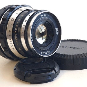 Obiettivo Industar-61 52 mm F/2.8, URSS per Fuji FX, attacco Fujifilm X!!! REVISIONATO!