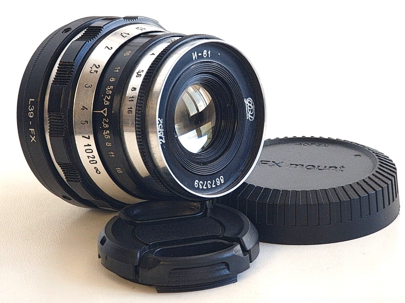 Industar-61 52mm F/2.8, USSR Lens for Fuji FX, Fujifilm X