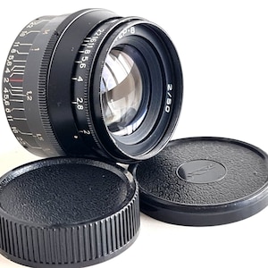 KMZ! Jupiter-8 50mm F/2, Schwarz! UdSSR Objektiv Für FED, Zorki, Leica M39 Bajonett !