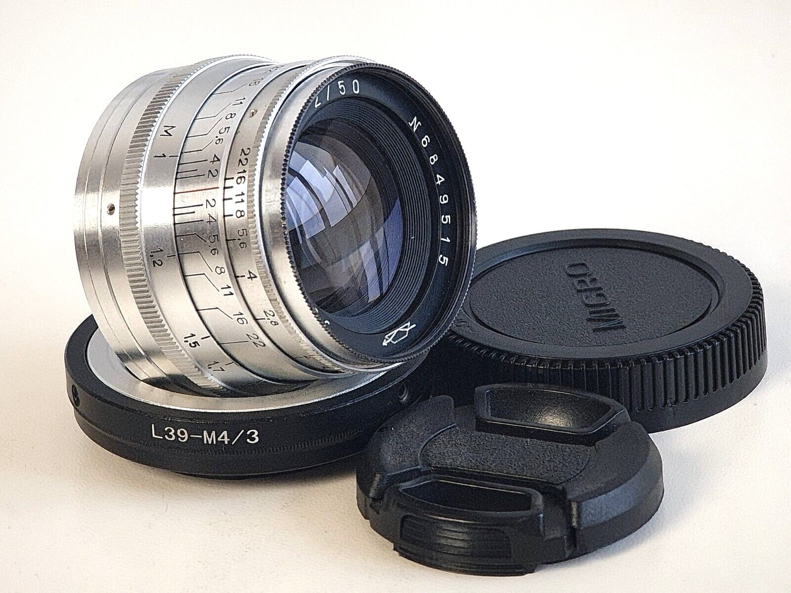 Sample Jupiter 50mm F2 Kiev-4 Jupiter-8M 50mm F2 With Leather Case