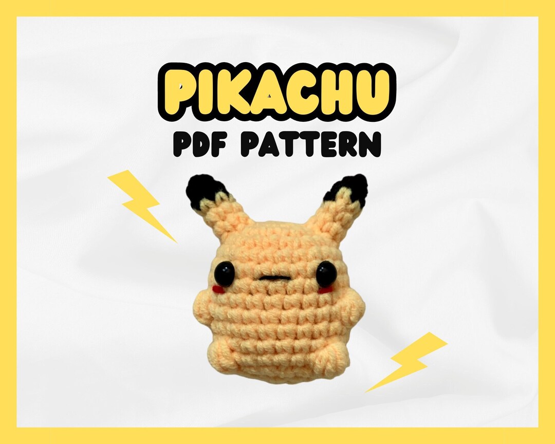 Pikachu Patterns Pikachu Crochet PDF Pattern - Etsy
