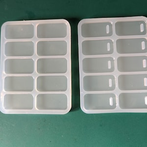 Molde de silicone com 10 cavidades para marcador de raio-X