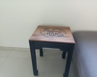 Table basse relookée