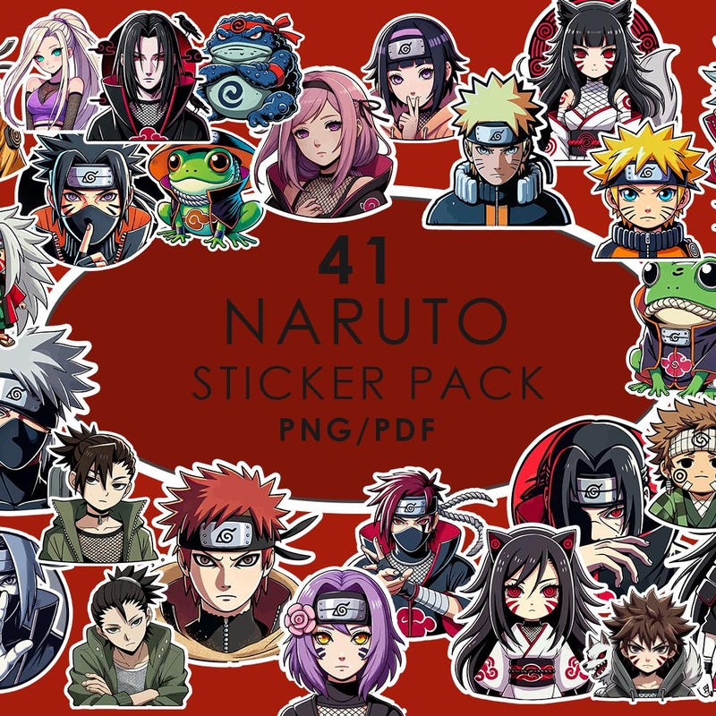 Naruto Stickers - Etsy
